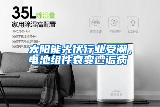 太陽能光伏行業受潮，電池組件衰變遭詬病