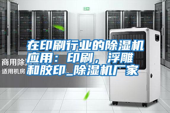 在印刷行業(yè)的除濕機應用：印刷，浮雕和膠印_除濕機廠家
