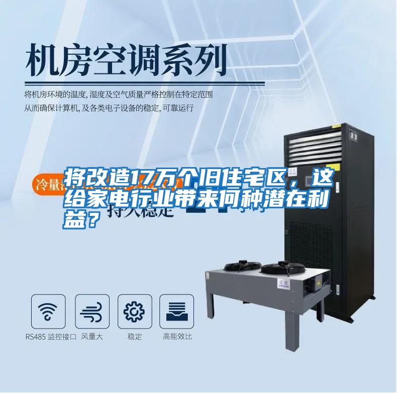 將改造17萬個舊住宅區，這給家電行業帶來何種潛在利益？