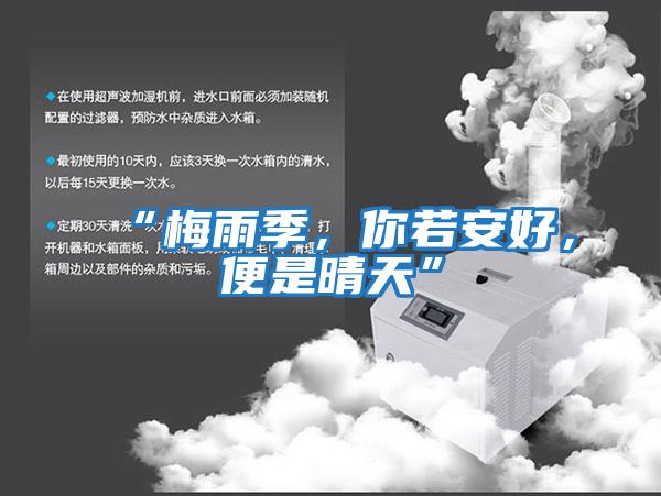 “梅雨季，你若安好，便是晴天”