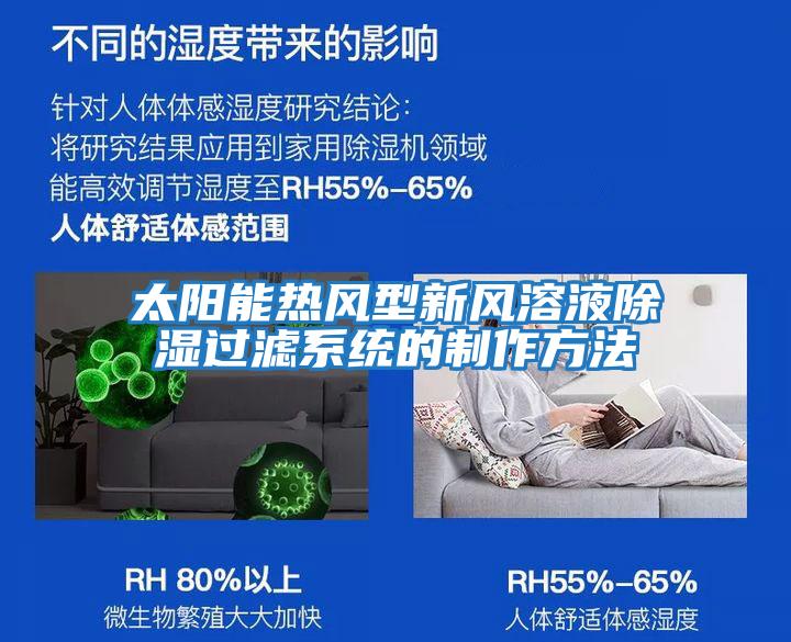 太陽(yáng)能熱風(fēng)型新風(fēng)溶液除濕過濾系統(tǒng)的制作方法