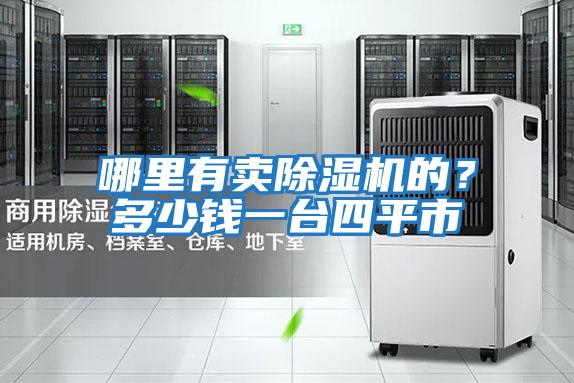 哪里有賣除濕機的？多少錢一臺四平市