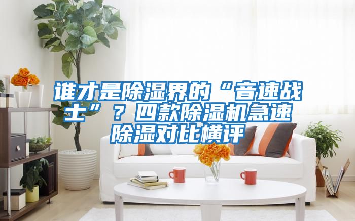 誰(shuí)才是除濕界的“音速戰(zhàn)士”？四款除濕機(jī)急速除濕對(duì)比橫評(píng)