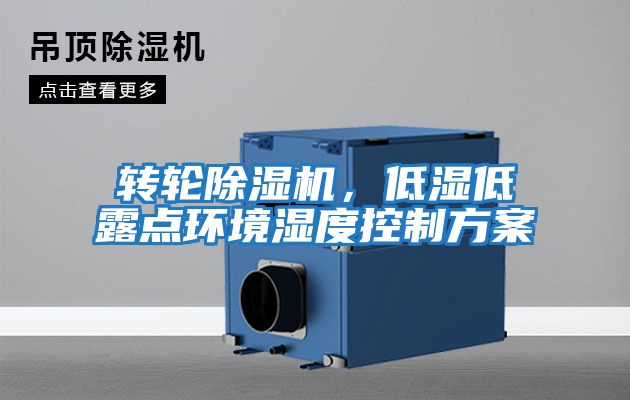 轉輪除濕機，低濕低露點環境濕度控制方案
