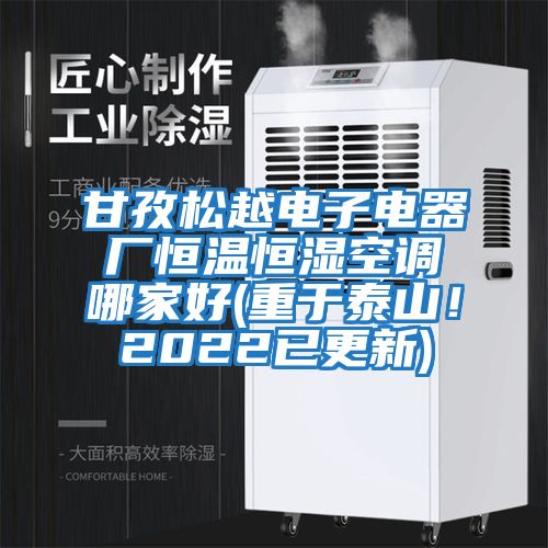 甘孜松越電子電器廠(chǎng)恒溫恒濕空調(diào)哪家好(重于泰山！2022已更新)