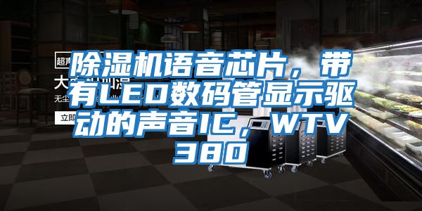 除濕機語音芯片，帶有LED數碼管顯示驅動的聲音IC，WTV380
